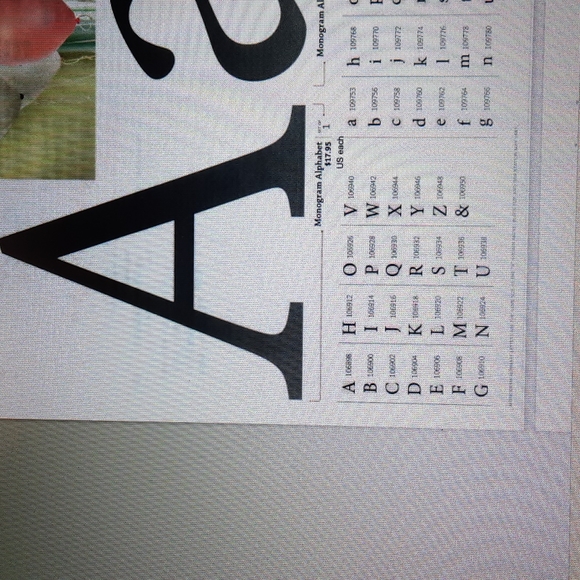 Monogram Capitol letter Rubber stamp retired - Picture 3 of 7